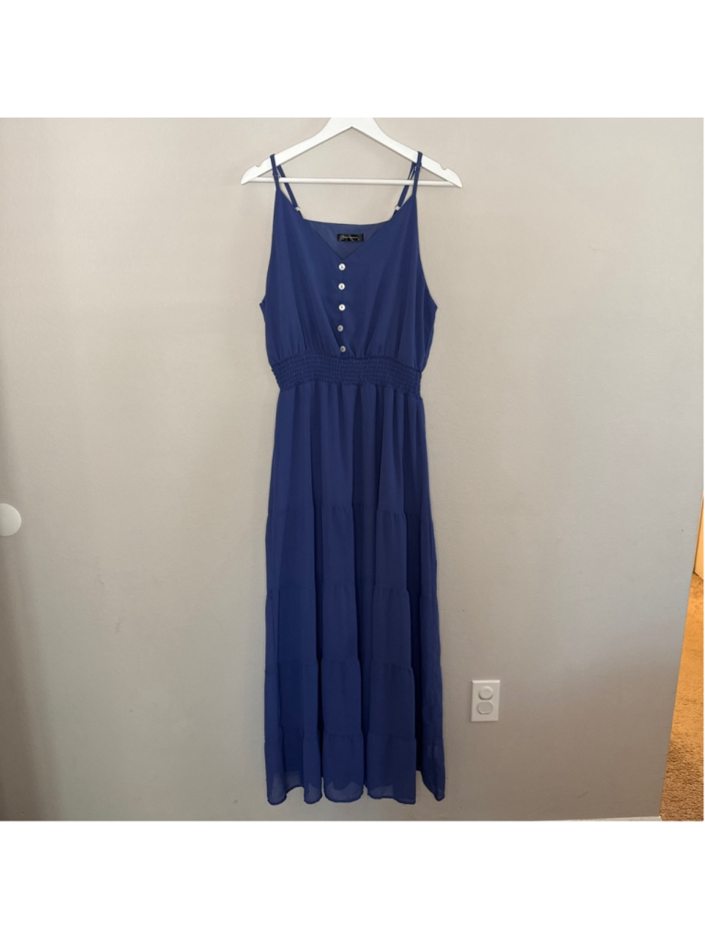 Women's PRETTYGARDEN Blue Maxi Dress L